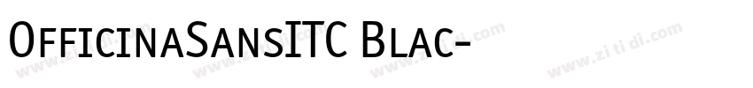 OfficinaSansITC Blac字体转换